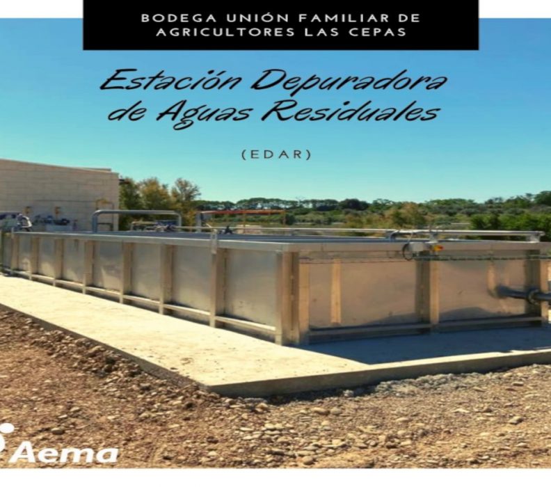 AEMA instala la nueva estación depuradora de aguas residuales industriales de Bodegas Las Cepas en Aldeanueva de Ebro (La Rioja)
